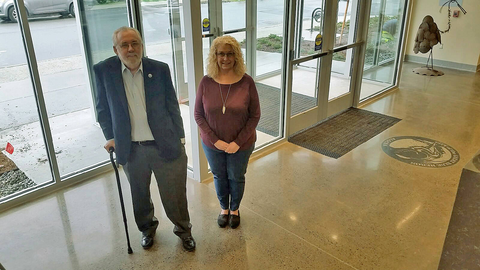 For Mayor Dave Hill and City Administrator Diana Quinn, Algona’s 
new City Hall brings comfort and room to do the community’s work. ROBERT WHALE, Auburn Reporter