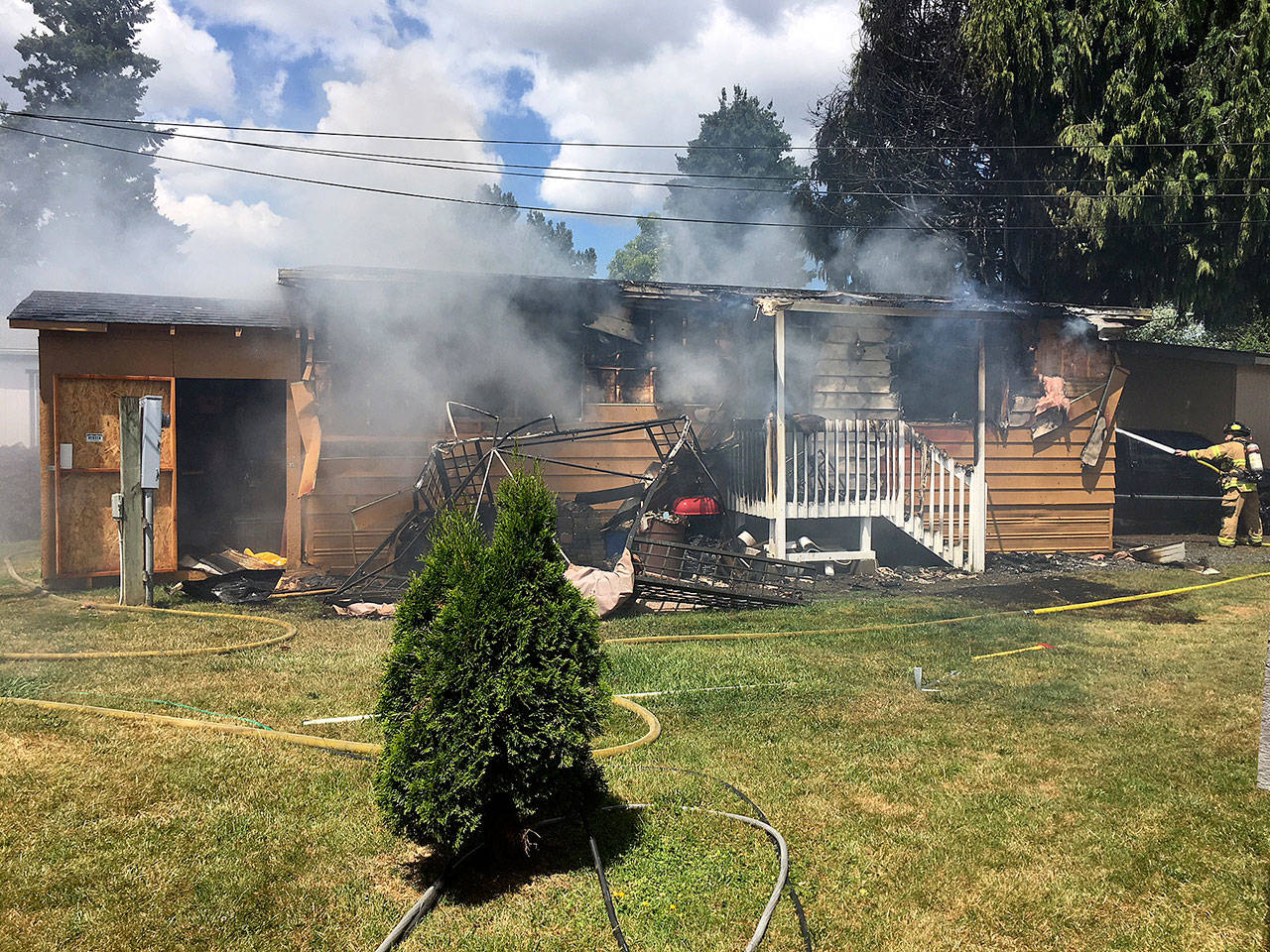 Fire destroys residence in Auburn Mobile Home Park Auburn Reporter