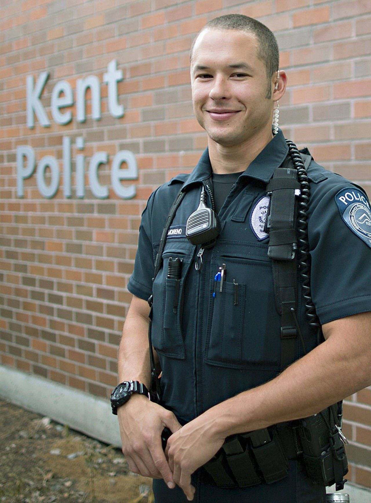 Kent Police Officer Diego Moreno was a decorated cop who saved lives and helped many others in the community he served. COURTESY PHOTO, city of Kent