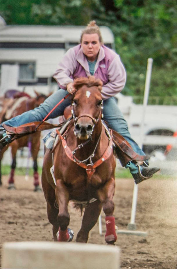 Melanie Christianson competes in a barrel race. A memorial event in her honor comes to Auburn on Saturday. COURTESY PHOTO