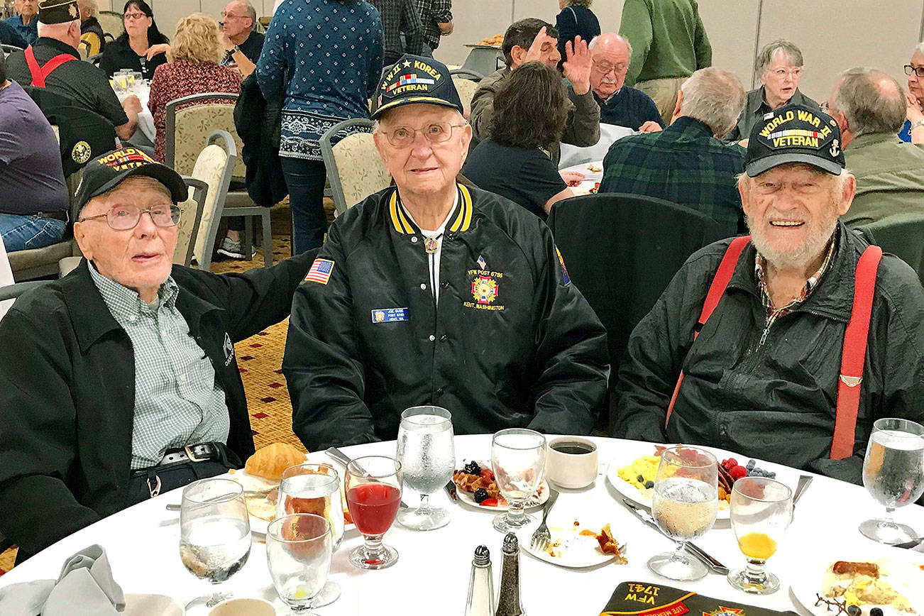 World War II veterans are special guests at breakfast