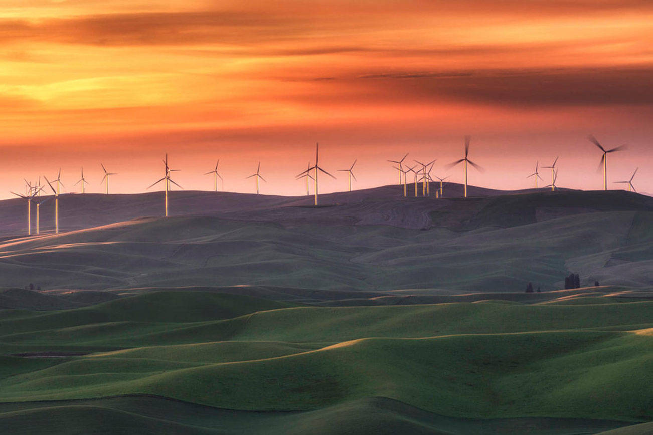 Palouse wind farm in Eastern Washington. COURTESY PHOTO, Chris Weber, Flickr Creative Commons