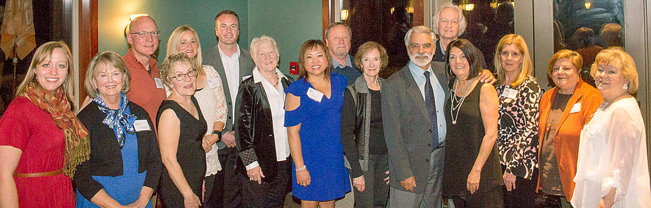 Auburn Symphony Orchestra’s board of directors announced its new fund on Oct. 21, honoring retiring general manager of more than 20 years, Lee Valenta. The Lee Valenta Legacy Fund has raised more than $20,000 and will support the symphony for years to come. Attending the retirement party are, from left: ASO Executive Director Rachel Woolsey; Linda Sprenger; George Frasier; Linda Bielejec; Deanna Siler; Music Director Wesley Schulz; Elaine Swigart; Elsa Fager; Bob Spurrell; Jane Sharp; retiring GM Lee Valenta; Paul Casperson; Tanya Rottle; Cindy Lein; Linda Elliott; and Board President Nancy Colson. COURTESY PHOTO, Natalie DeFord