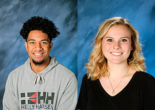 Calvin Liulamaga and Camryn Tongue. COURTESY PHOTOS, Auburn schools