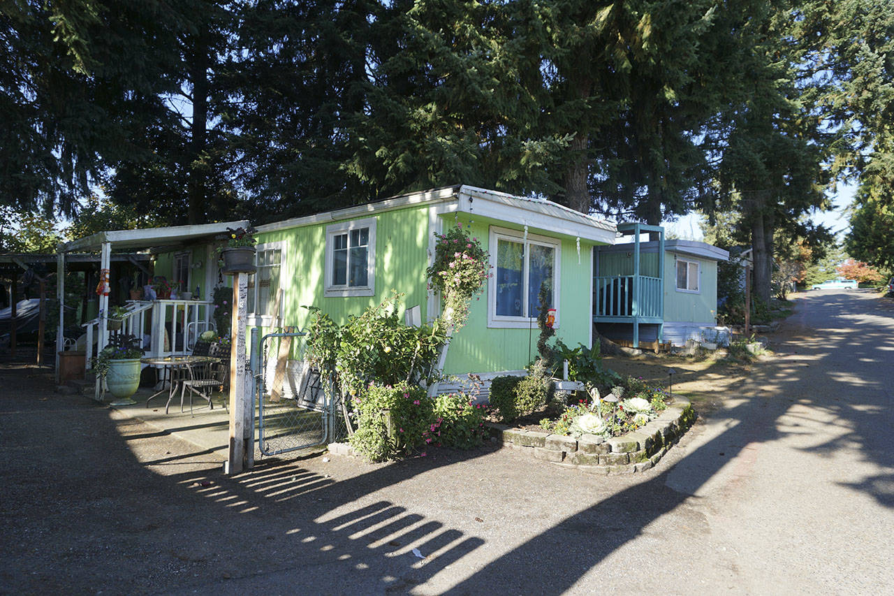 Residents at SeaTac’s Firs Mobile Home Park received a closure notice for October 31, but most have chosen to stay in their homes. Photo by Melissa Hellmann