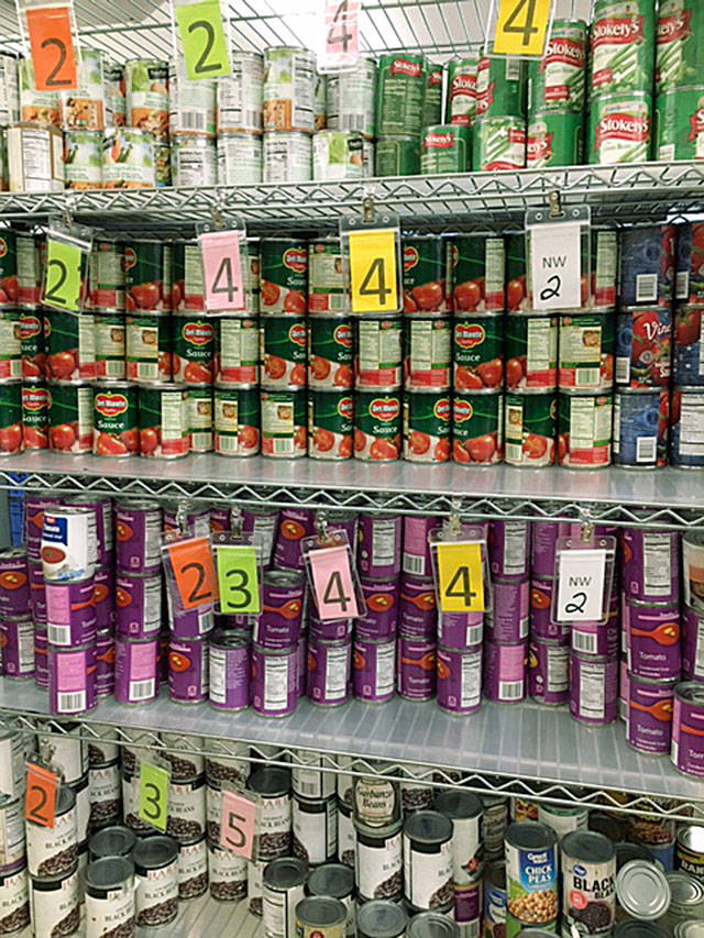 The Auburn Food Bank has a new color-and-number system to more efficiently distribute offerings to its many clients. COURTESY PHOTO, Auburn Food Bank