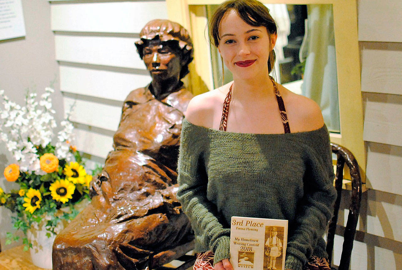 Emma Fleming finished third in the inaugural My Hometown Writing Contest, put on by the White River Valley Museum. COURTESY PHOTO, WRVM