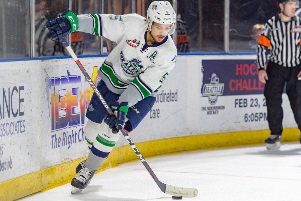 Seattle defenseman Jarret Tyszka. COURTESY PHOTO, Brian Liesse, T-Birds