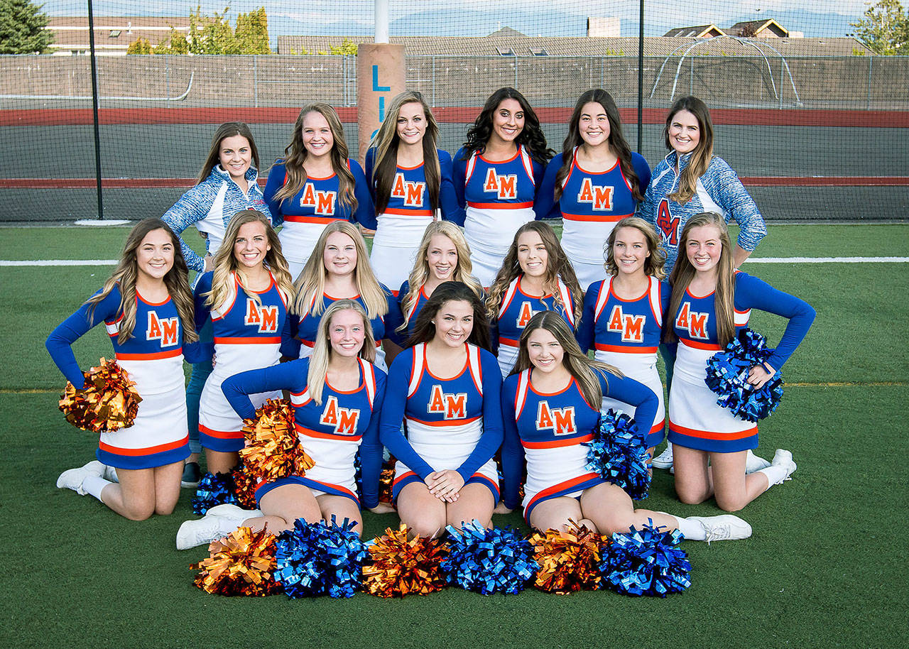 Auburn Mountainview’s varsity cheer squad delivered an unbeaten season, including two state titles and a second-place finish at nationals. COURTESY PHOTO, Bob Sheldon