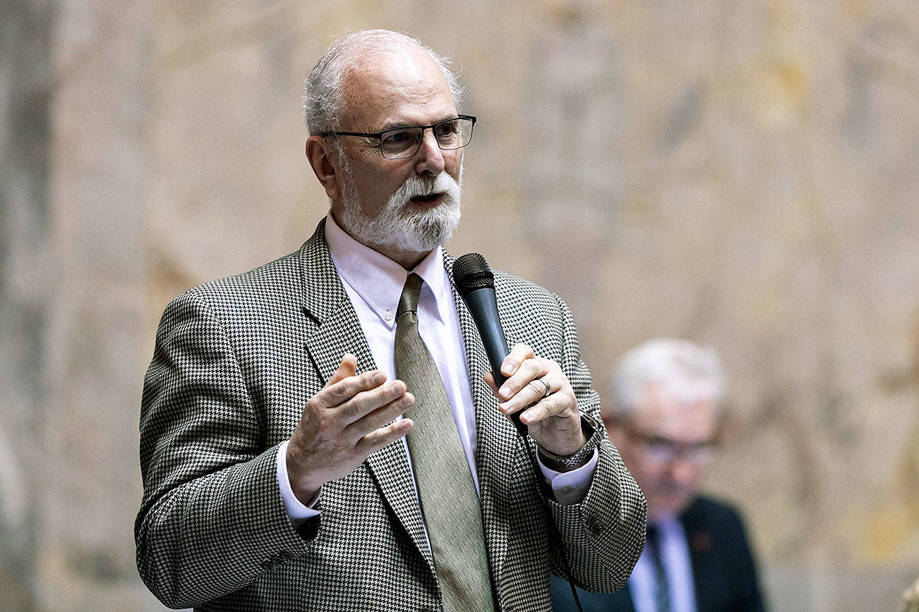 Sen. Phil Fortunato, R-Auburn, on the Senate floor. COURTESY PHOTO, Washington State Legislature