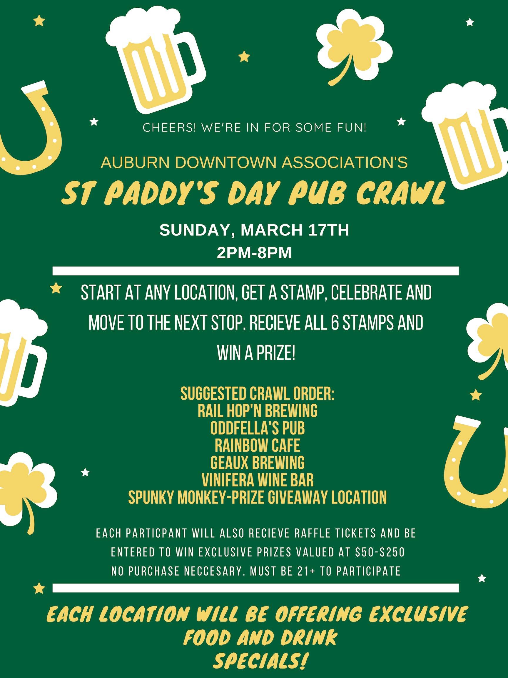 ADA presents St. Paddy’s Day Pub Crawl