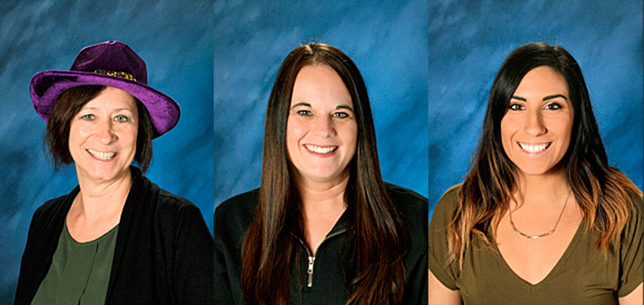 Auburn’s top teachers are, from left: Sandra Luettgen, Janet Tarsi and Jill Woodruff. COURTESY PHOTOS