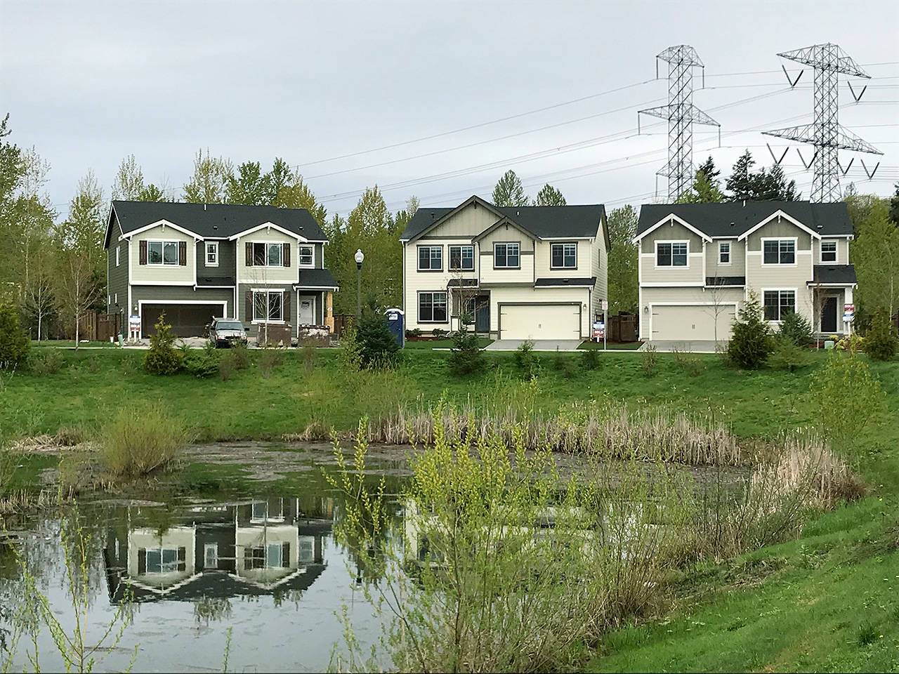 Bridges neighborhood of single-family homes are within Kent’s city limits but sit on land surrounded by the city of Auburn, which is looking into the possbility of annexing the property. MARK KLAAS, Auburn Reporter