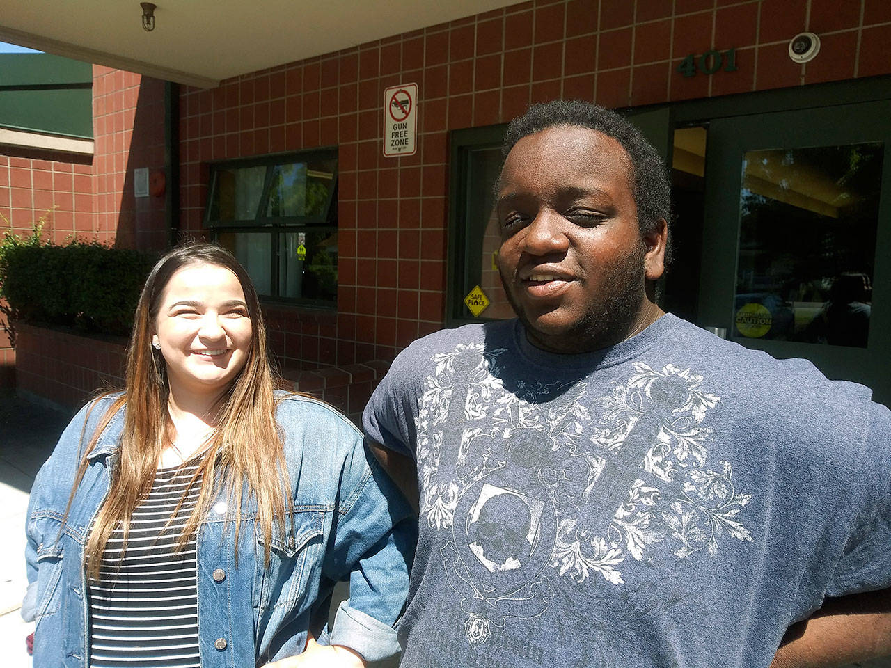 West Auburn High graduates Ashley Brown and Dominic Bundridge say the school turned them around, gave them hope for a future. ROBERT WHALE, Auburn Reporter