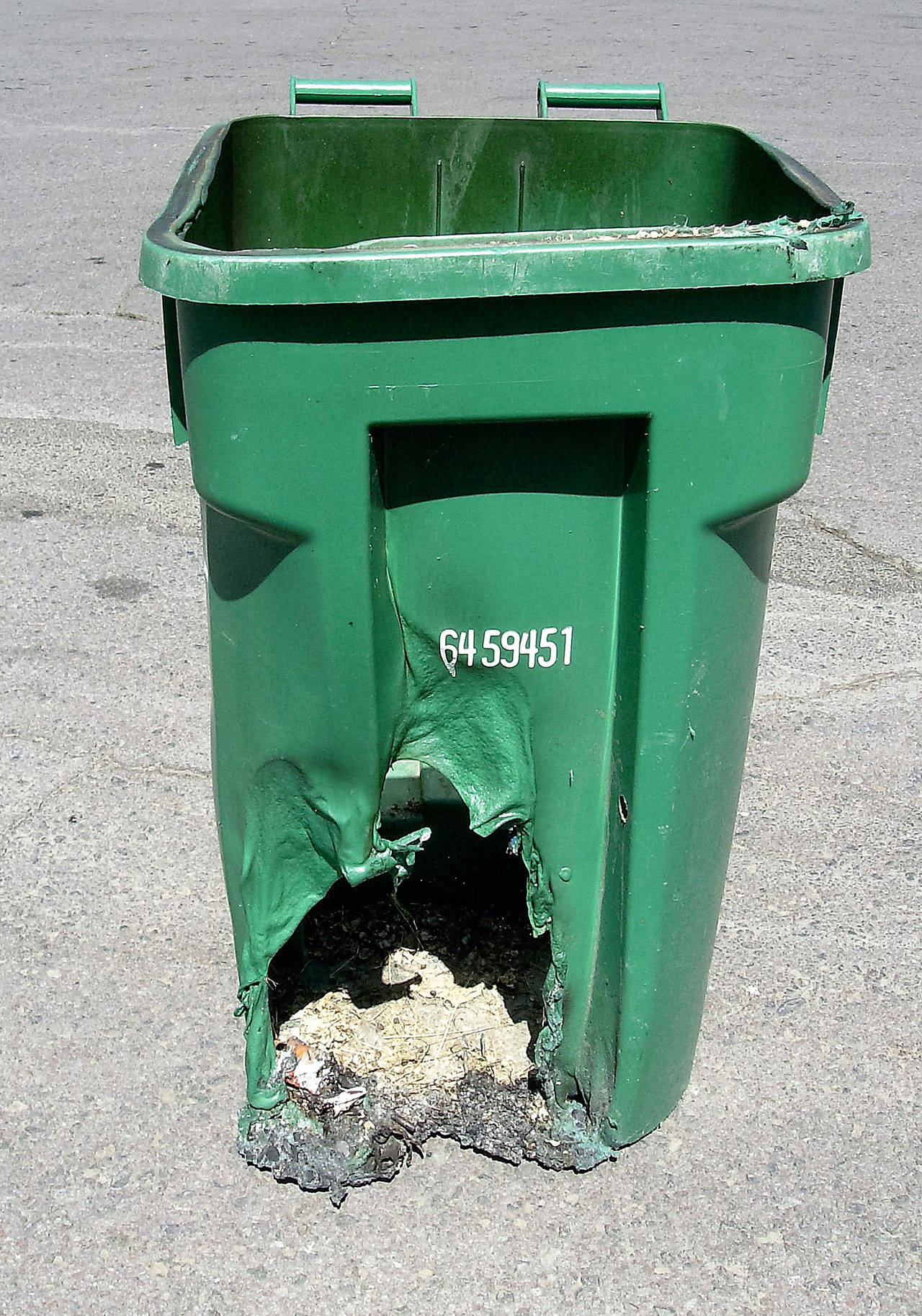 Never put coals or ashes in recycling or yard debris containers. COURTESY PHOTO, WM