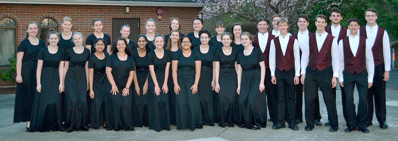 The Rainier Youth Choirs’ Consonare Ensemble. COURTESY PHOTO