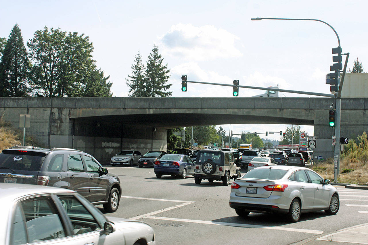 City leaders see the Highway 18 overpass on Auburn Way South and North as an opportunity to promote events with lighting. ROBERT WHALE, Auburn Reporter