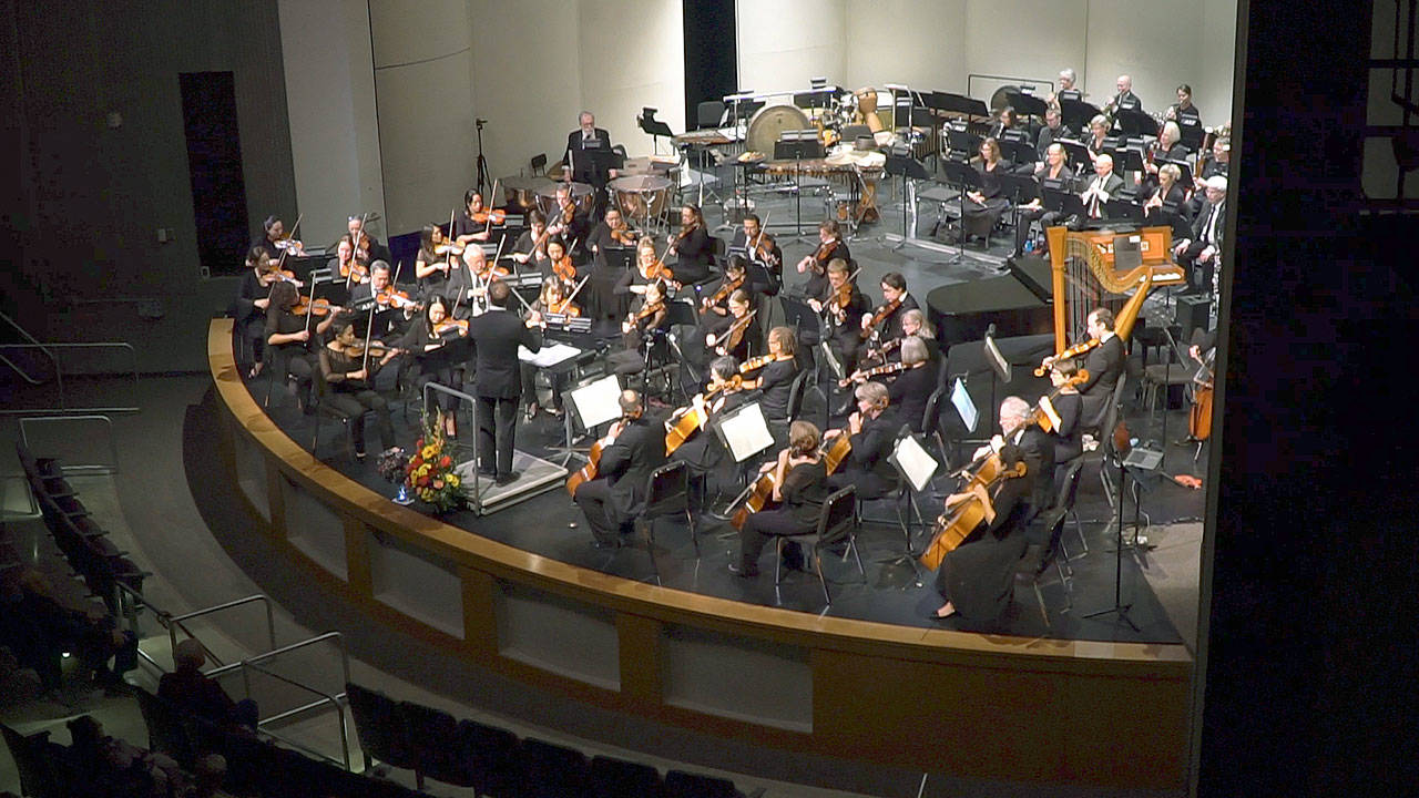 The Auburn Symphony Orchestra began a new season with a stunning visual concert with Seattle artist Adrian Wyard on Sunday, Oct. 13. COURTESY PHOTO, ASO