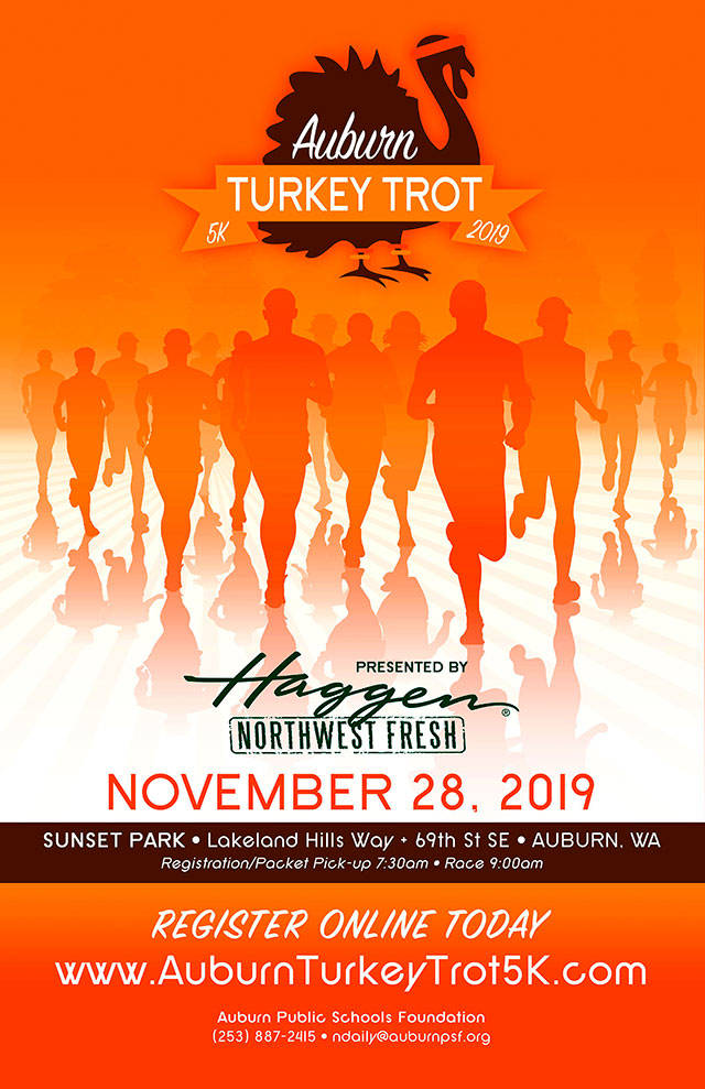 Auburn Turkey Trot set for Thanksgiving morning, Nov. 28