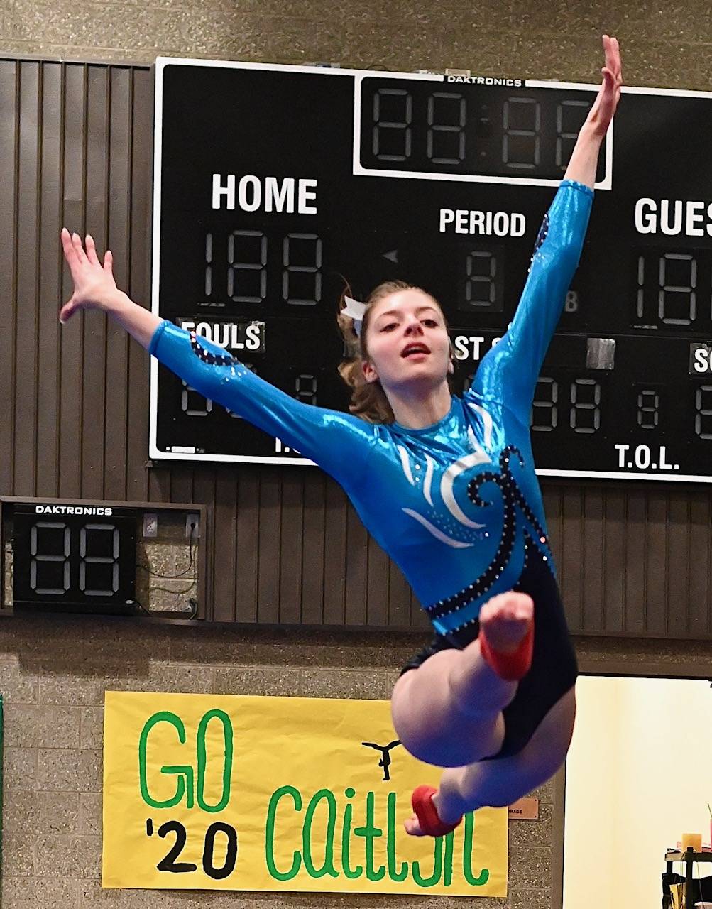Smooth flight: Top gymnasts compete at a high level