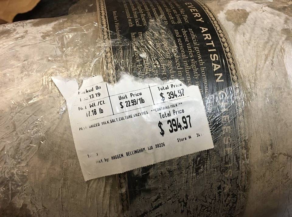 Auburn Police discovered some “very expensive” cheese that was missing from the store upon making an arrest of the suspected burglar. COURTESY PHOTO, Auburn Police