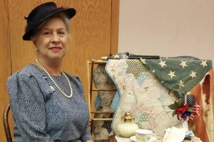 Actress, storyteller comes as Eleanor Roosevelt at group’s monthly meeting