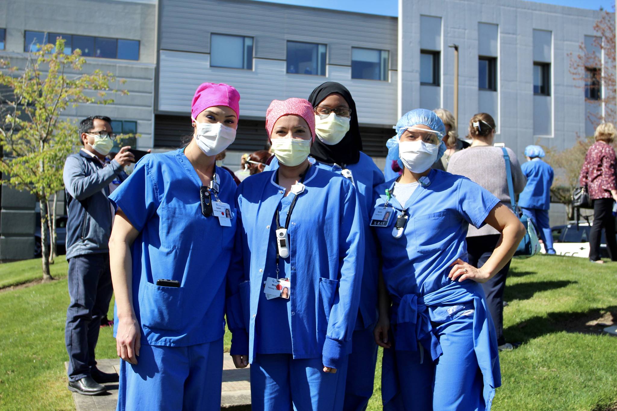 Lights, sirens, support: First responders host parades for frontline hospital workers