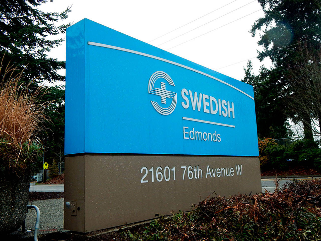 The sign at Swedish Edmonds. (Herald file)