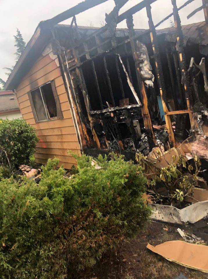 Valley Regional Fire Authority crews responded to a mobile home fire Tuesday in the White River Estates in Auburn. Courtesy photo