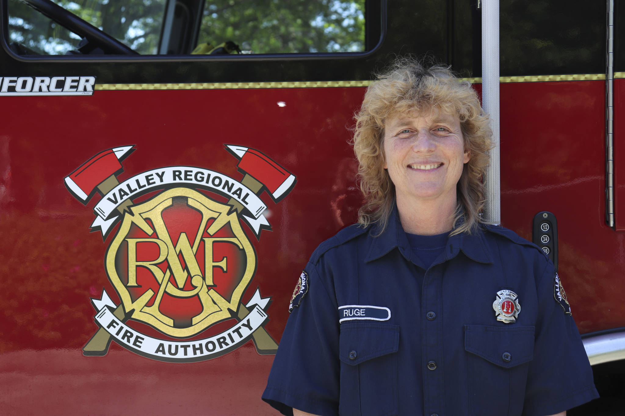 The Auburn Fire Department’s first female firefighter, Janeen Ruge, retired June 12 after 21 years on the job - 12 of them with the present-day Valley Regional Fire Authority. Courtesy photo