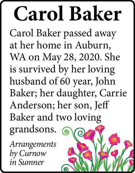 Carol Baker | Obituary