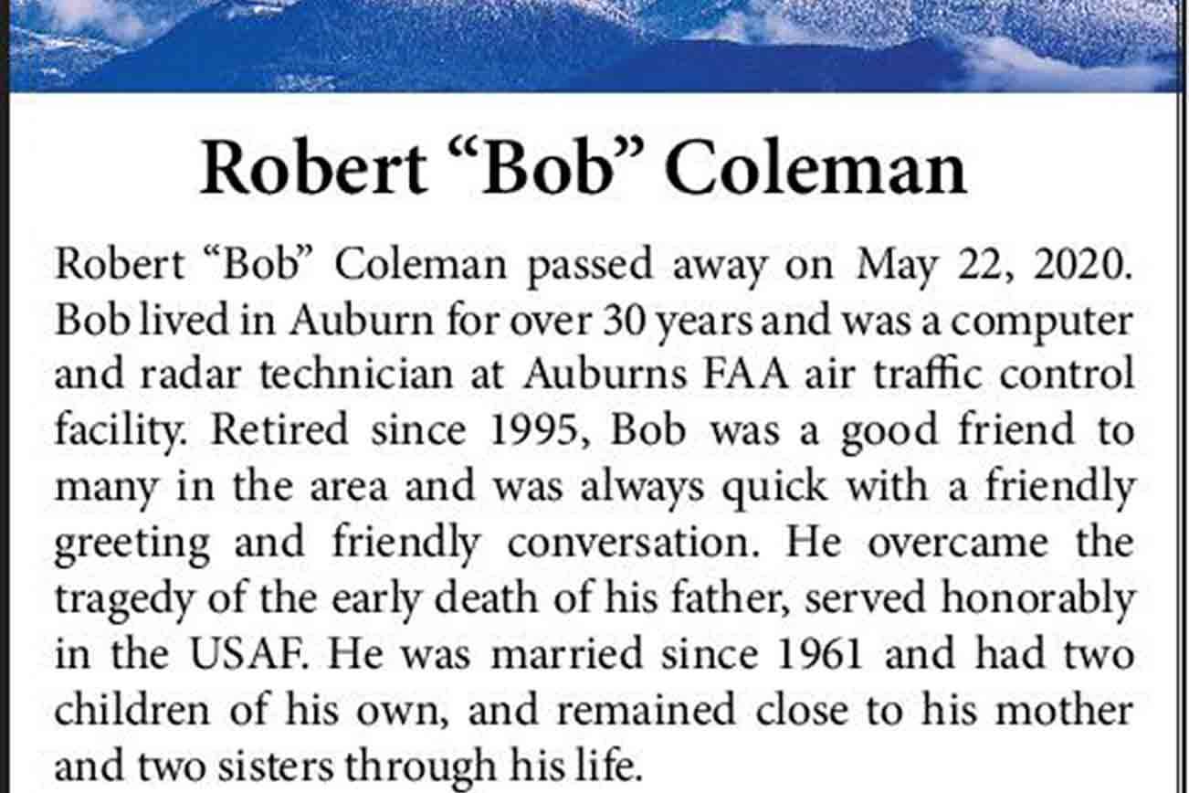 Robert “Bob” Coleman