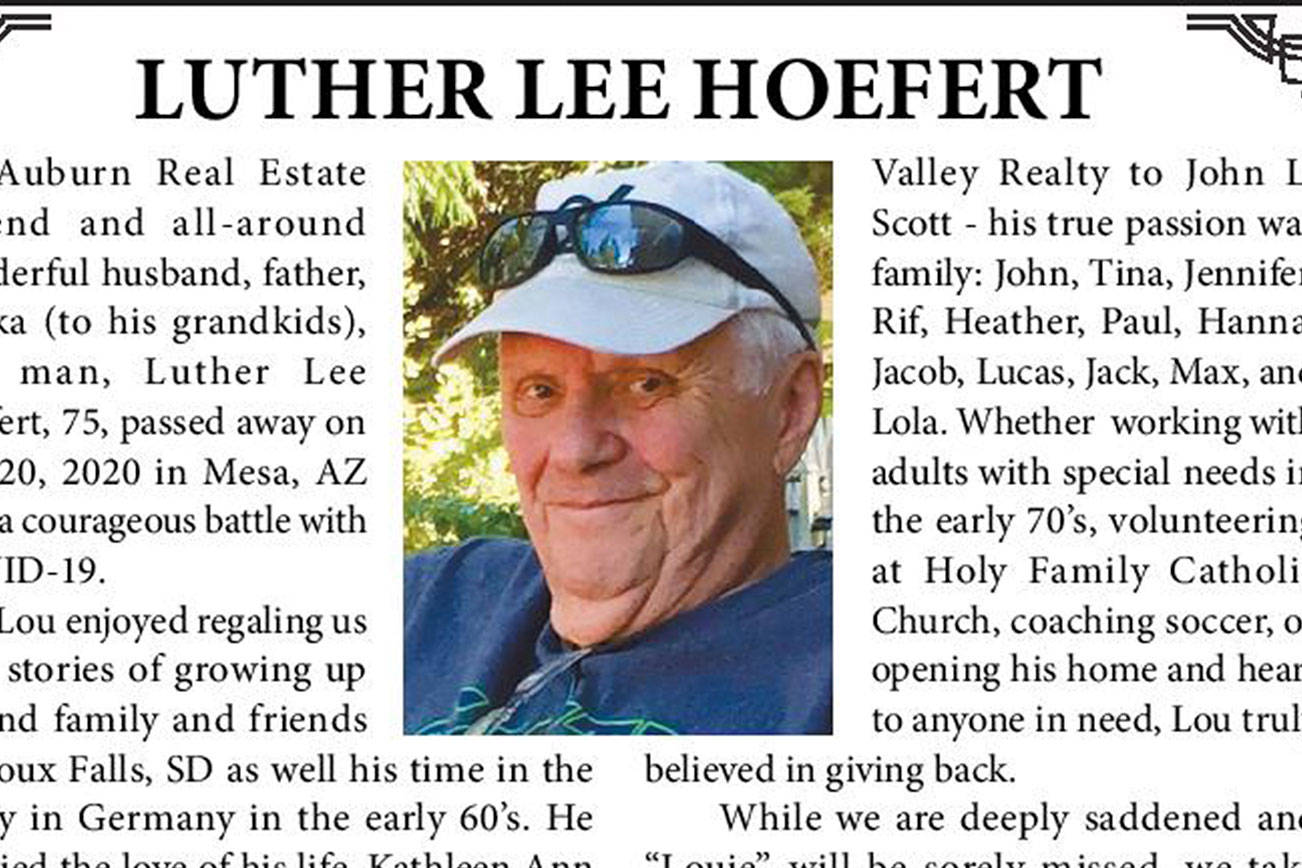 Luther Lee Hoefert | Obituary