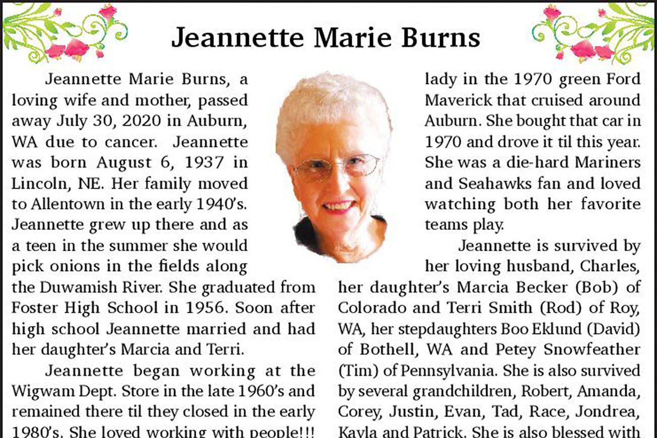 Jeannette Marie Burns