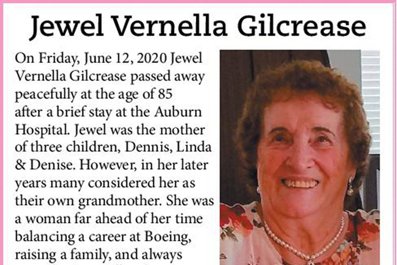 Jewel Vernella Gilcrease | Obituary