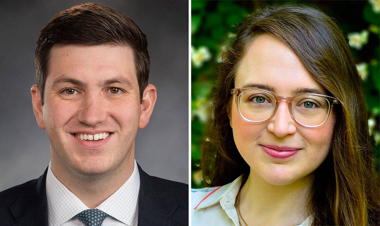 Rep. Drew Stokesbary (R-Auburn) and Katie Young (Lake Tapps)