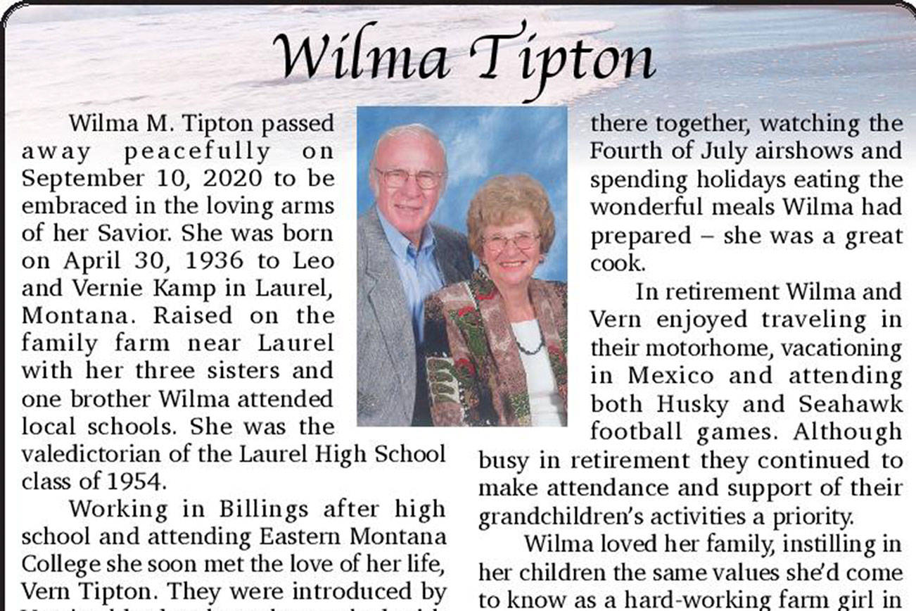 Wilma M. Tipton | Obituary