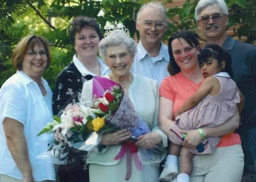 Helen Louise Bradley with her family. Courtesy photo