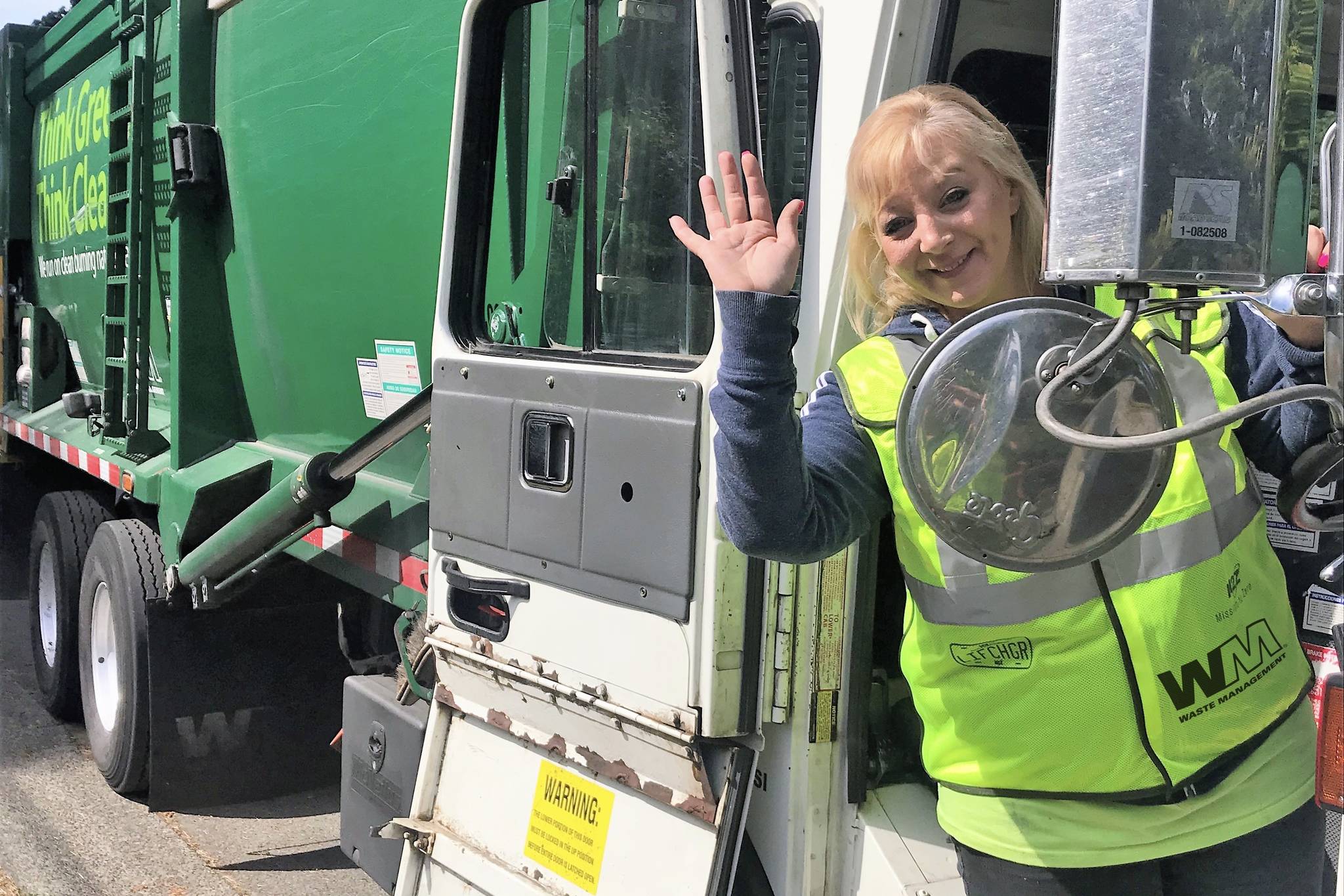 Waste Management driver Beverly Fecteau. COURTESY PHOTO, Waste Management