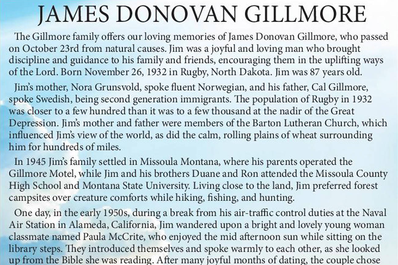 James Donovan Gillmore | Obituary