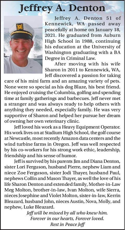 Jeffrey A. Denton | Obituary