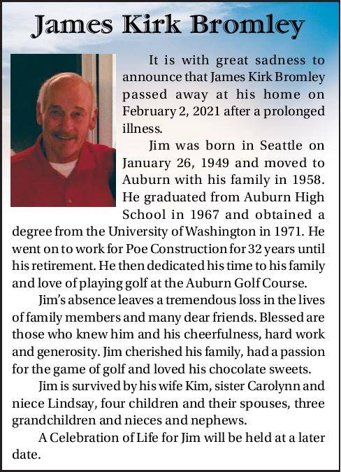 James Kirk Bromley | Obituary