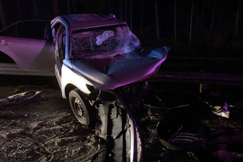 State Route 18 collision aftermath (photo credit: Washington State Patrol)