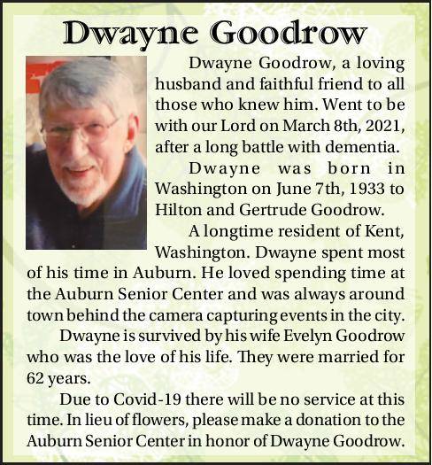 Dwayne Goodrow | Obituary