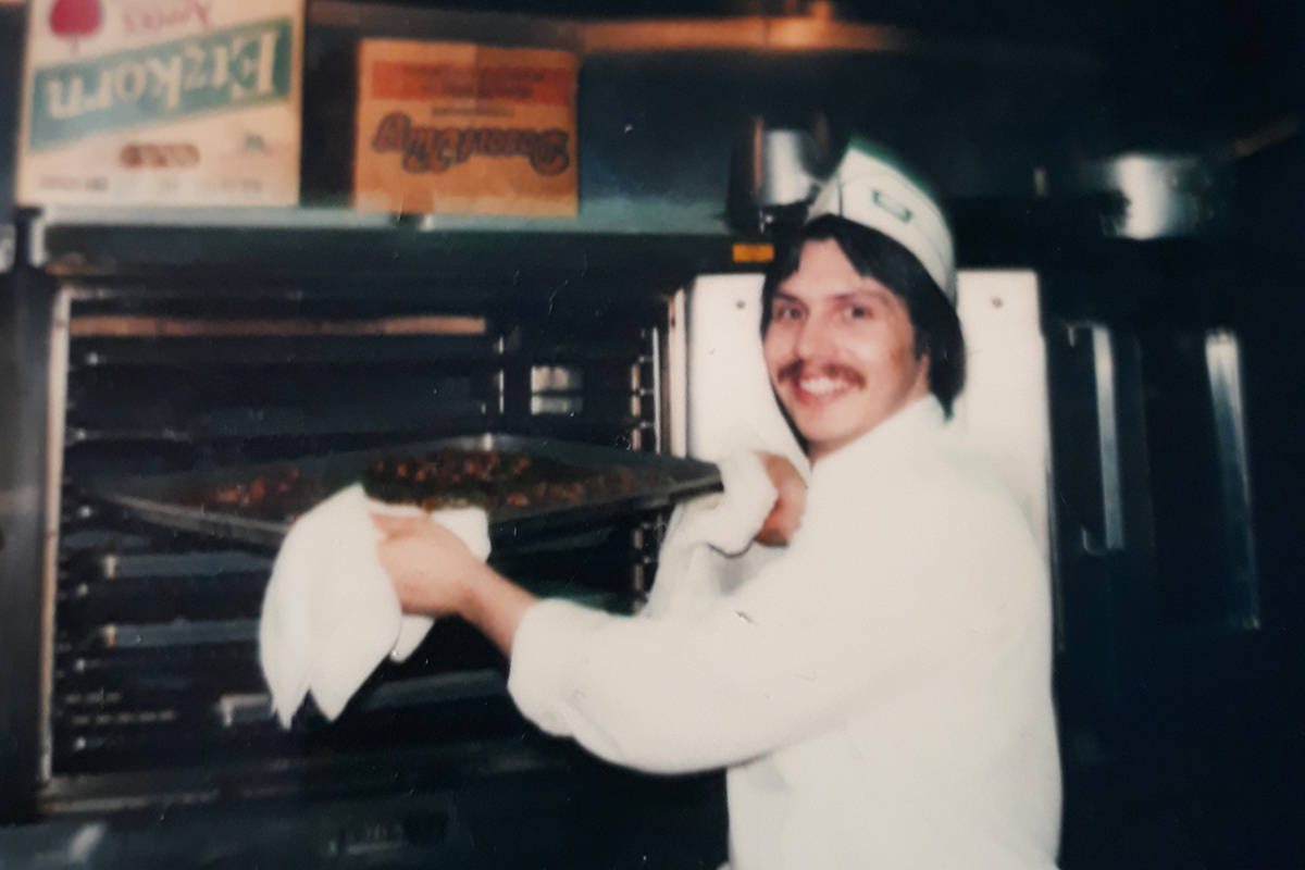 Pictured, at just 19 years old, Giovanni Diquattro was working as a chef!