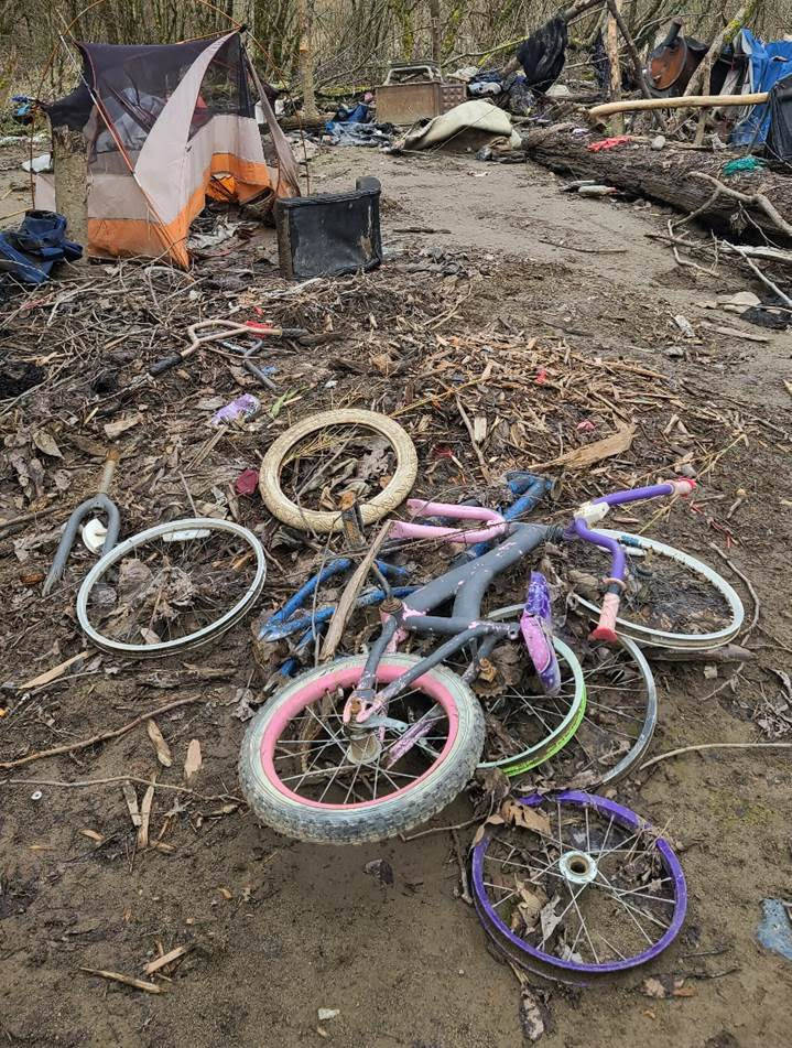 A typical scene at one of the homeless encampments in Auburn. Courtesy photo, City of Auburn