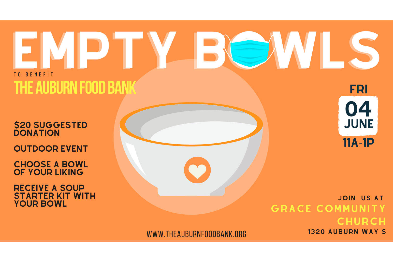 Event promotional graphic courtesy of Auburn Food Bank