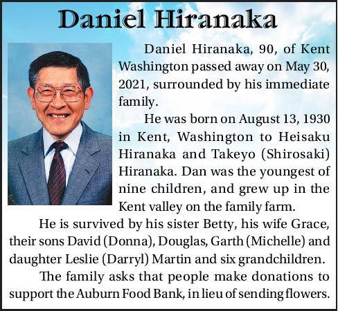 Daniel Hiranaka | Obituary