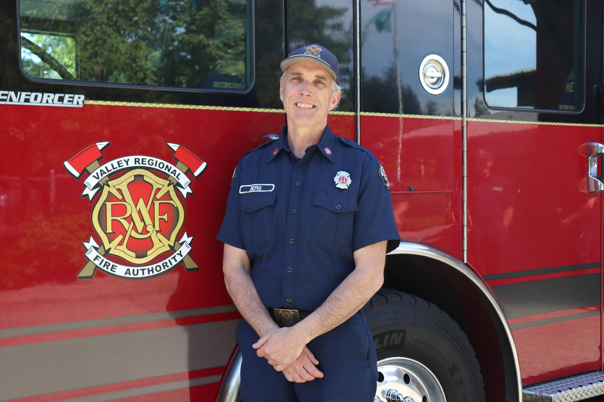 VRFA Fire Captain retires this month after 32 years with the fire service. Courtesy of VRFA