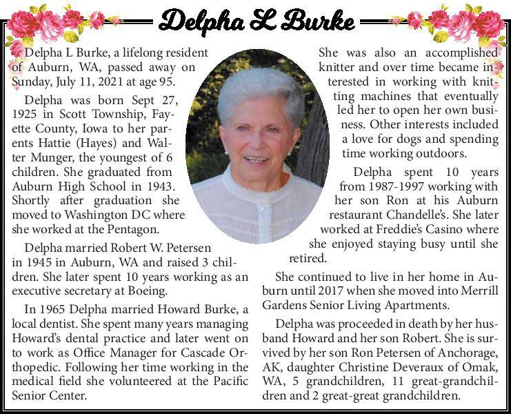 Delpha L. Burke | Obituary